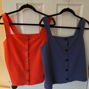 J. Crew women’s textured tank top bundle. Size medium.